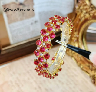 Floating‑Glow Dream Bracelet DIY Material Kit, Vintage Zircon Bracelet Making Supplies